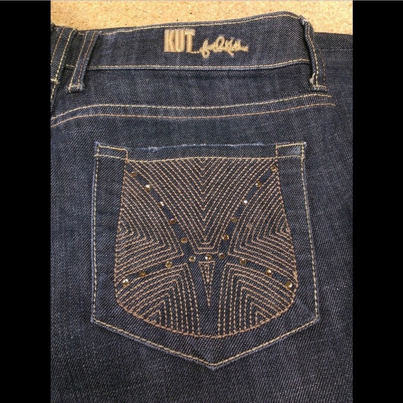 KUT From The Kloth Wide Leg Flare Jeans sz 2 #1344 - Picture 6 of 8